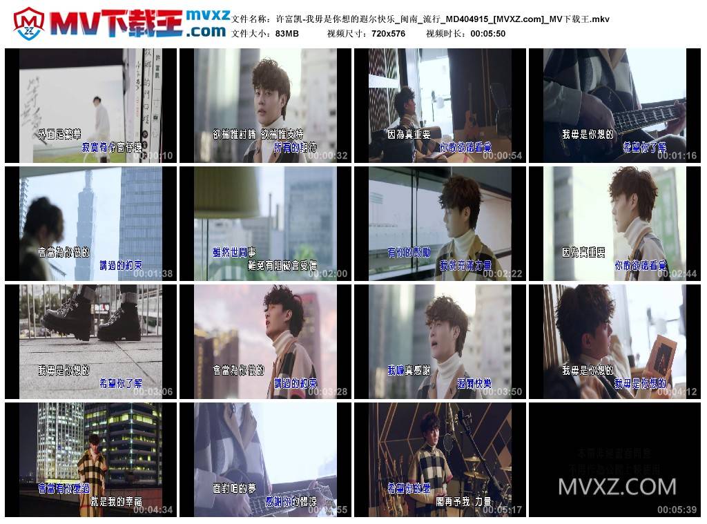 许富凯-我毋是你想的遐尔快乐_闽南_流行_MD404915